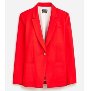 NWT J. Crew Helena Blazer In City Twill Vintage Red Size Medium